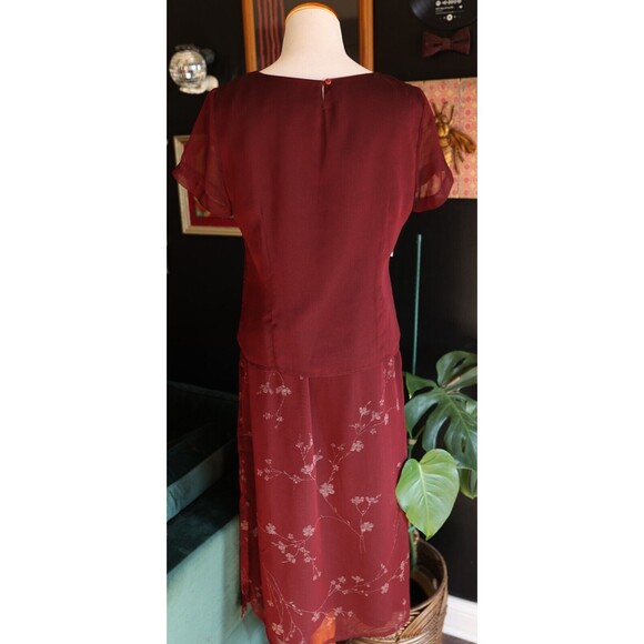 Vintage 90s Norton McNaughton Whimsigoth 2 Piece Midi Skirt & Shirt Set Size PS - Picture 13 of 16